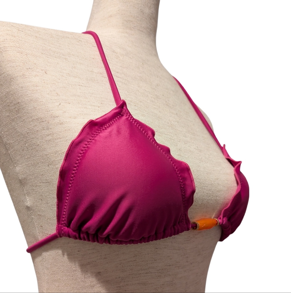 Vix Ripple Triangle Bikini Top - Picture 2 of 7